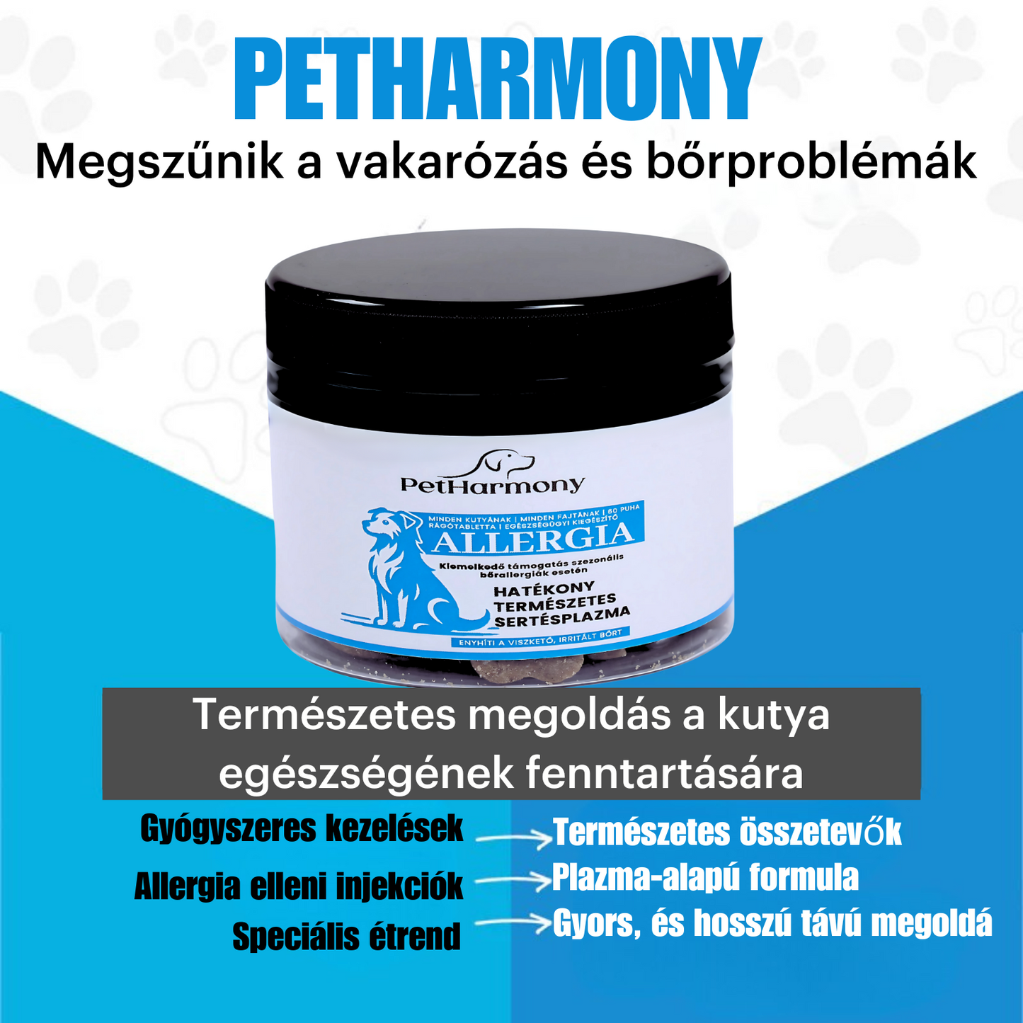 PetHarmony- Gyors, látható és hosszú távú megoldás az allergiás tünetekre kutyáknak