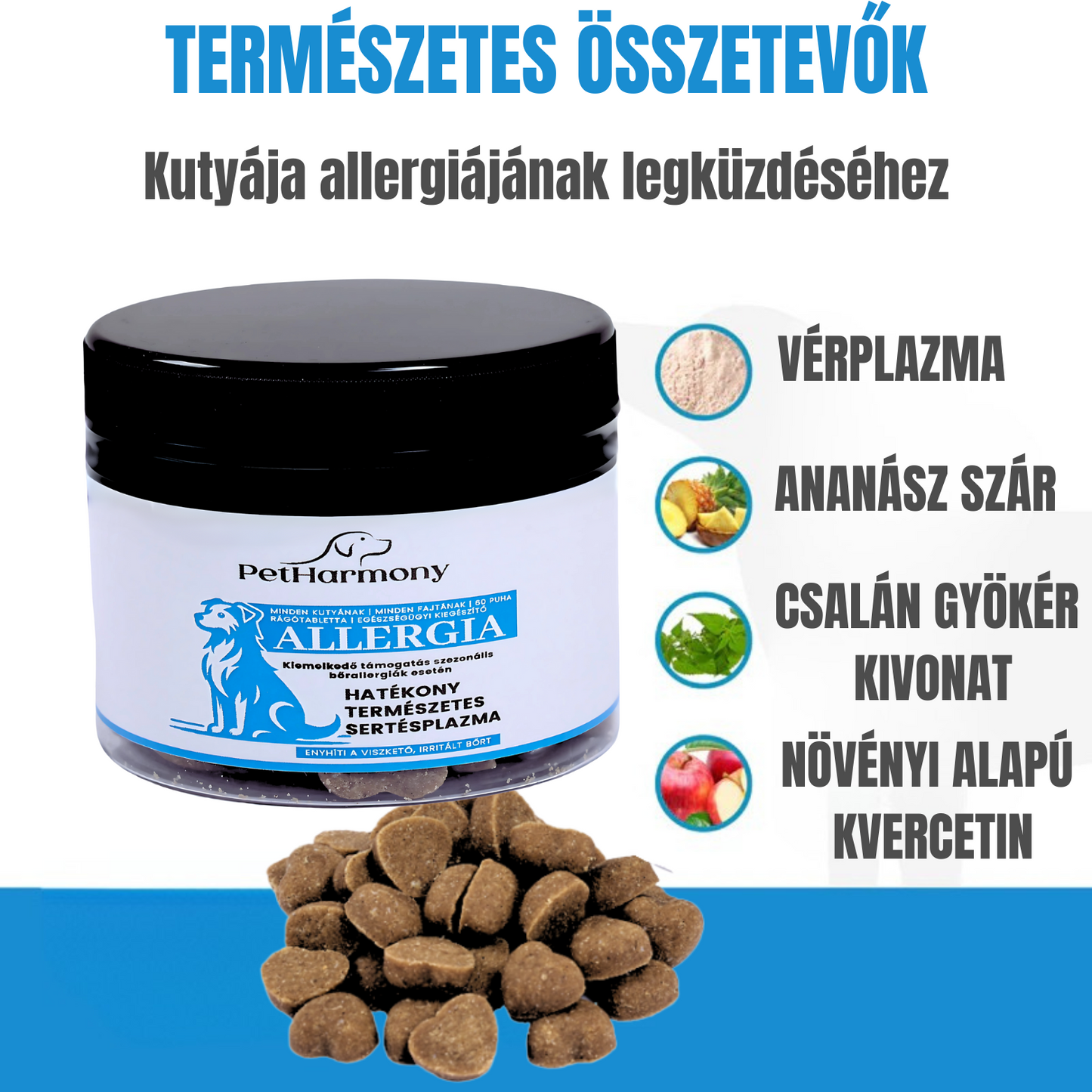 PetHarmony- Gyors, látható és hosszú távú megoldás az allergiás tünetekre kutyáknak